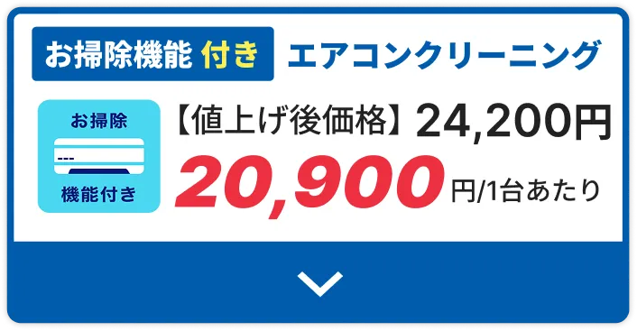 エアコンクリーニングお掃除機能付き