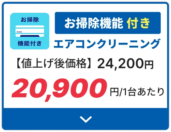 エアコンクリーニングお掃除機能付き