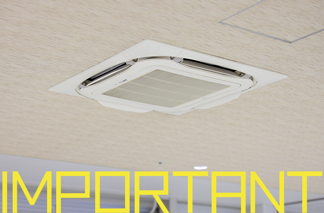 天井埋め込み型エアコンの注意点