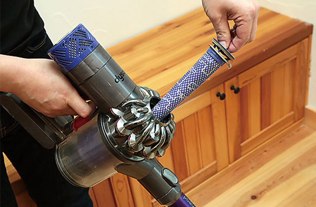 プレモーターフィルターの取り外し方