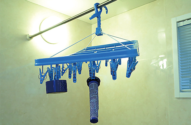 洗ったフィルターを乾燥させる