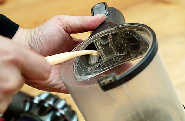 ダストカップの掃除方法