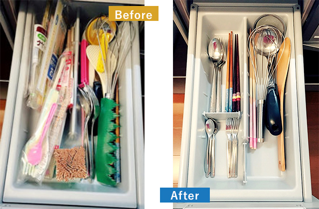 引き出しBefore After