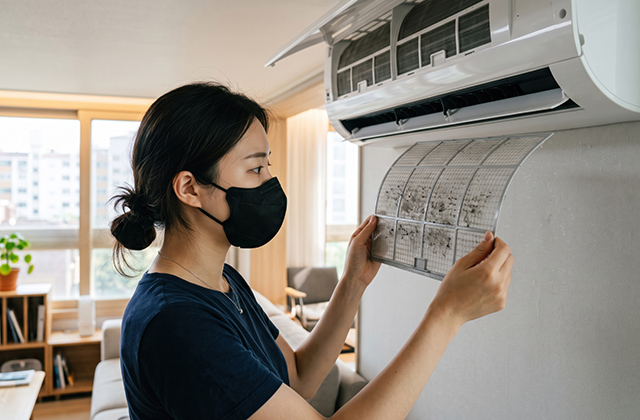 エアコンの内部クリーンが臭いときの対処法